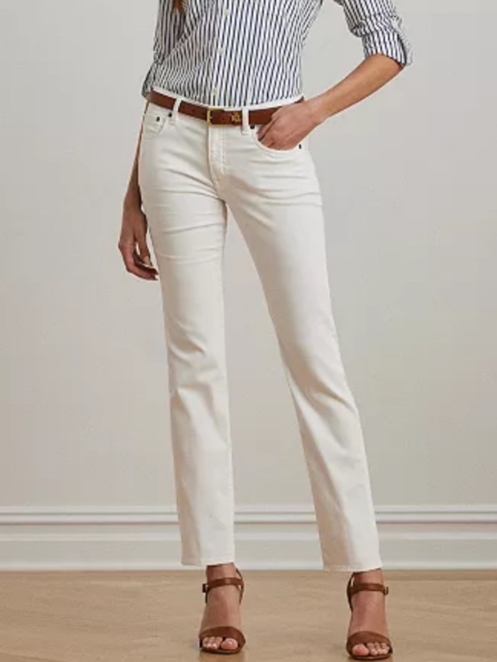 NWT Lauren Ralph Lauren Mid-Rise Straight Jeans